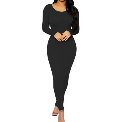 Kim Basic Kleid  mit Ausschnitt