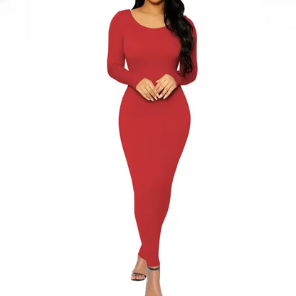 Kim Basic Kleid  mit Ausschnitt