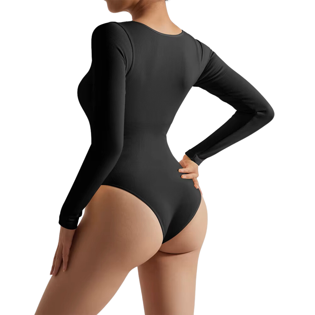 LANA Bodysuit V-Ausschnitt.