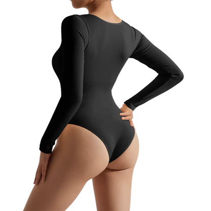 LANA Bodysuit V-Ausschnitt.